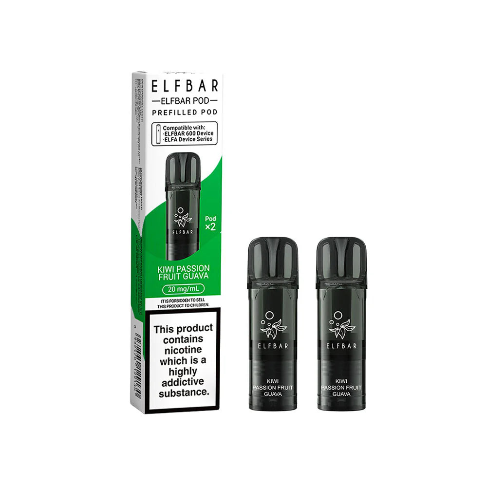 ELFbar 600 Replacement Pod Kiwi Passion Fruit Guava