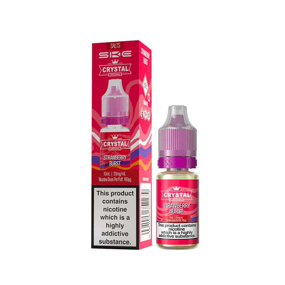SKE Crystal Nic Salts 10ml Strawberry Burst 20mg