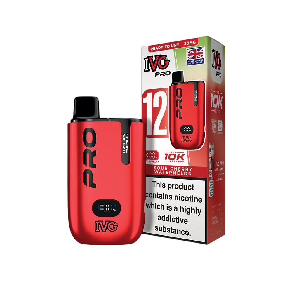 IVG PRO 12 Starter Kit Sour Cherry Watermelon 20mg