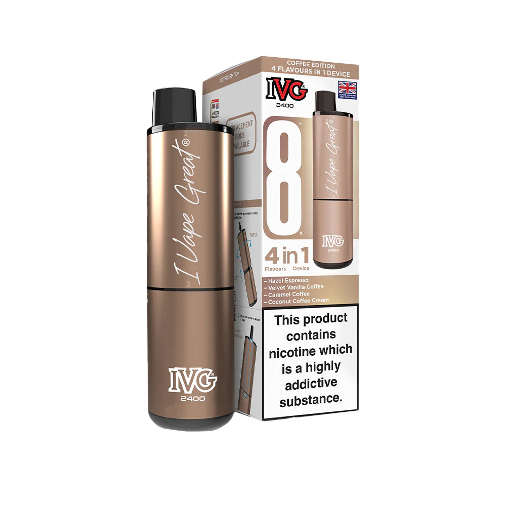 IVG 2400 Rechargeable Kit Coffee Edition