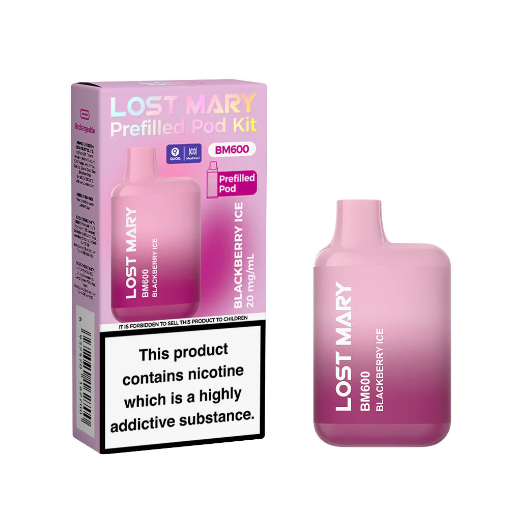 Lost Mary BM600 Rechargeable Pod Kit Blackberry Ice