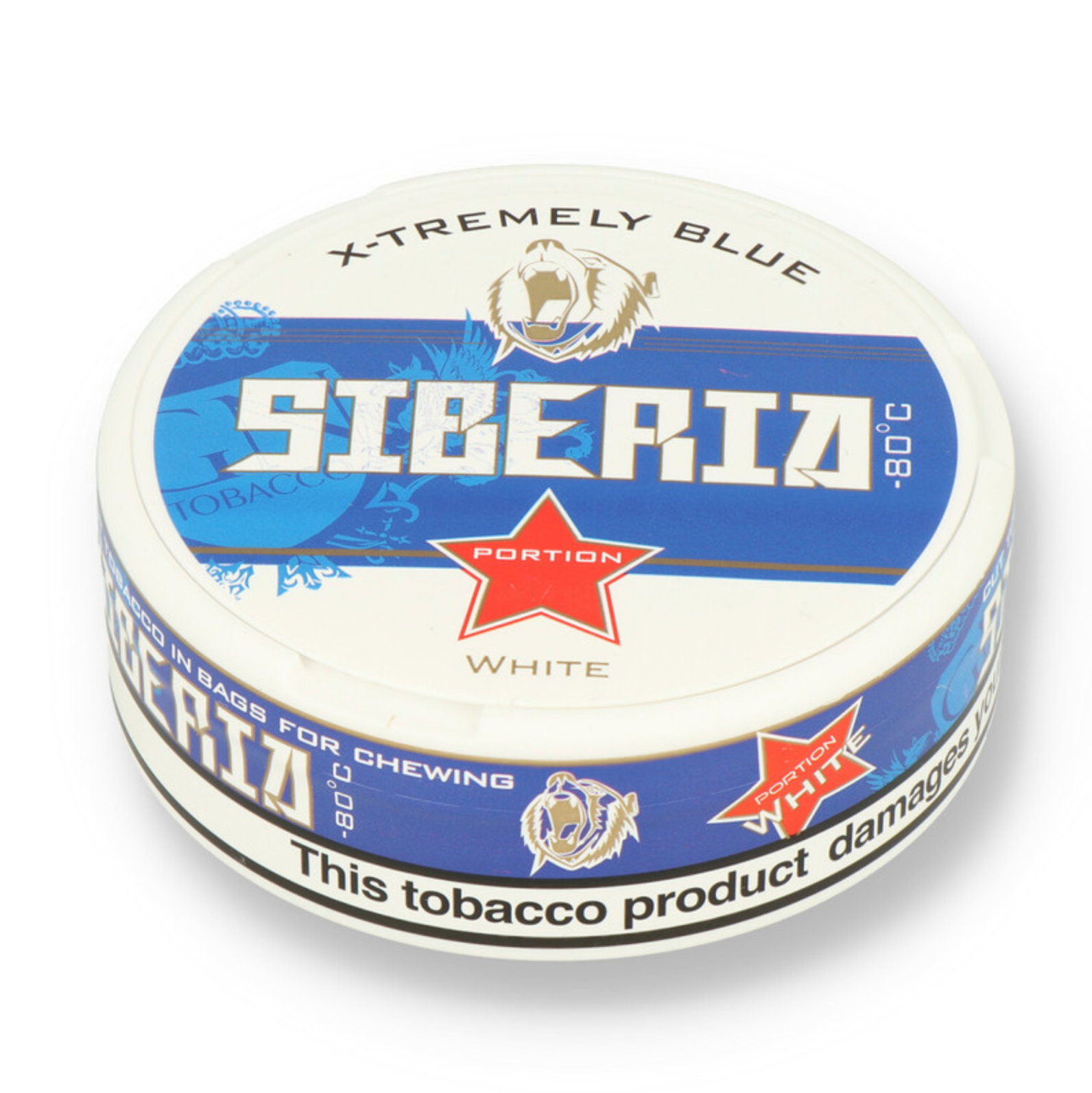 Siberia -80ºc Xtremely Blue White Tobacco Chew Bags (24mg)