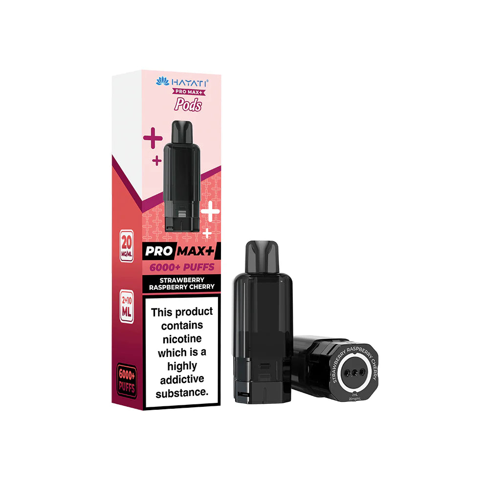 Hayati Pro Max+ Pods Strawberry Raspberry Cherry