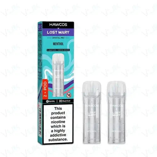 HLM CRYSTAL PRO POD MENTHOL HAWCOS X LOST MARY