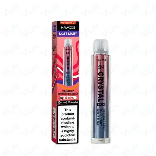 HLM CRYSTAL PRO KIT STRAW RASP CHERR HAWCOS X LOST MARY